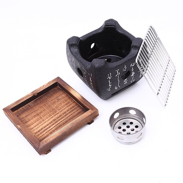 Japansk grill, japansk grill, portabel grill, japansk kolgrill, heminredning (BBQ-grill (15 x 15 cm)