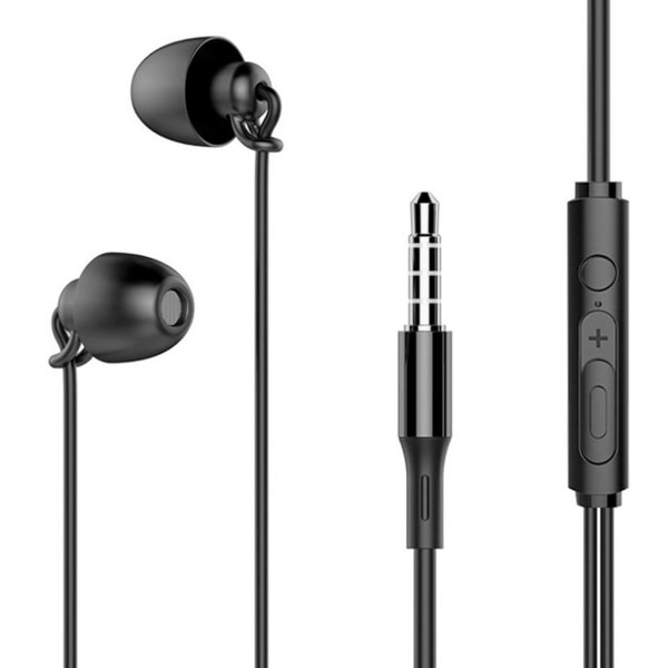 Sömnhörlurar In-ear-headset Brusreducerande Sömnhörlur Lätt Svart