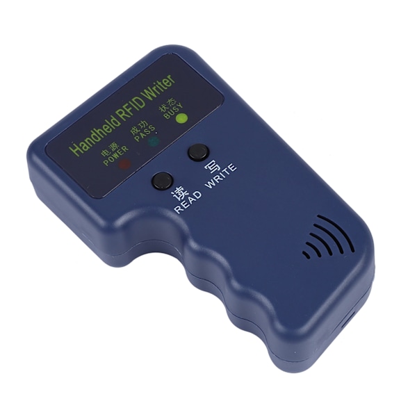 Kannettava käsikäyttöinen kortinlukija ja -kirjoitin 125KHz RFID-kortteja varten, 5 tagia mukana