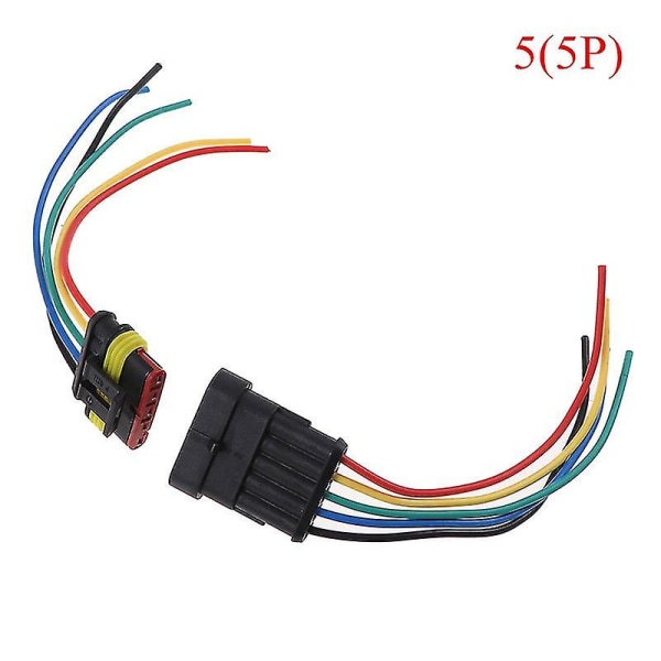 1/2/3/4/5/6pin Female Male Waterproof Electrical Cable Auto Connector Car Plug Hfmqv