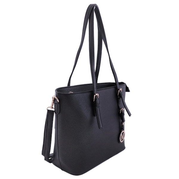 Handväska med långa handtag black 700