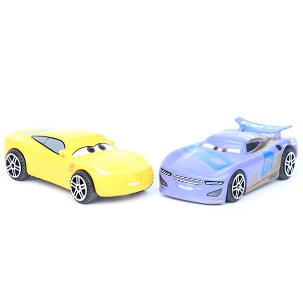 6 stk/sett Biler Lightning Mcqueen Lekebilsamling Biler Figurer Mini Kakepynt Dekorasjon Gaver (FMY)