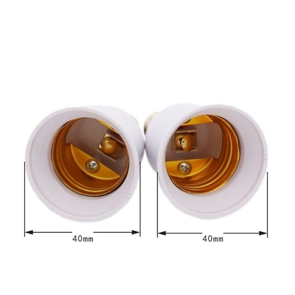 stk LED lampeholder E14 til E27 adapter E14-e27 sokkel base
