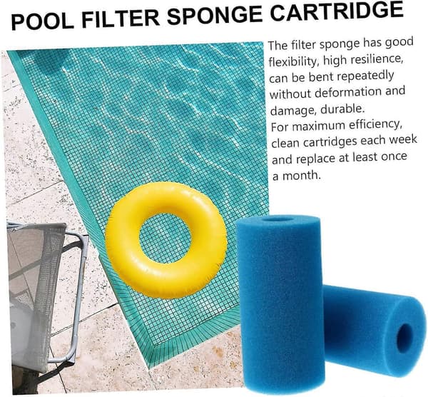 stykker poolfiltre Bomuldsskumfilter Poolpumpefilter Skumsvamp til poolfilter Poolfilter rensesvamp til pooltæppe-FY-