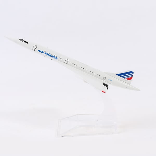 16 cm Air France Concorde Supersonic Jetflygplan Flygplan Flygplan Vit-FY-