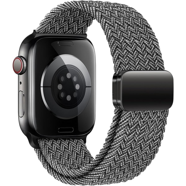 Sport Solo Loop kompatibel med Apple Watch Band 38 mm 40 mm 41 mm til kvinder mænd, justerbar magnetisk SE 9 8 7 6 5 4 3 Ultra 2