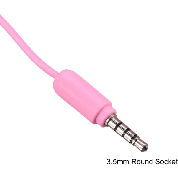 3,5 mm Retro telefonlur Telefonmottagare för mikrofonhögtalare Smidig rosa (rosa)