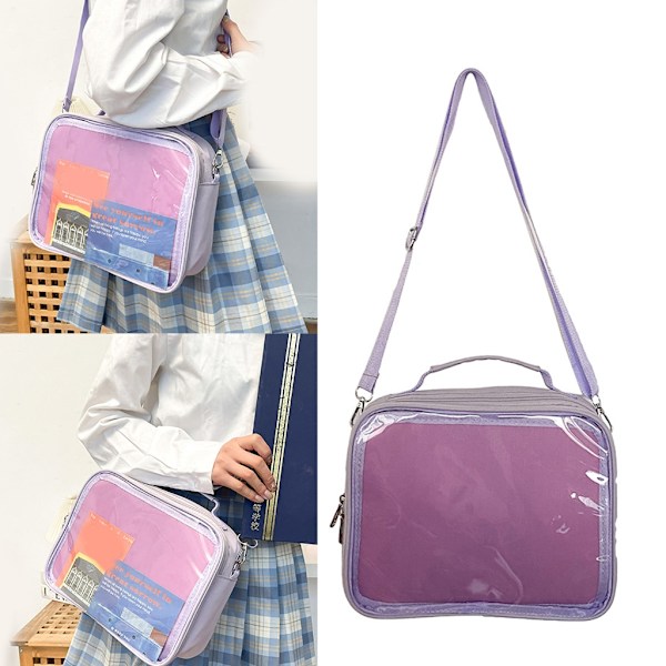 Monitoiminen Ita-reppu Crossbody-laukku Pin-näyttölaukku Syvä Sininen Deep Blue 0.33