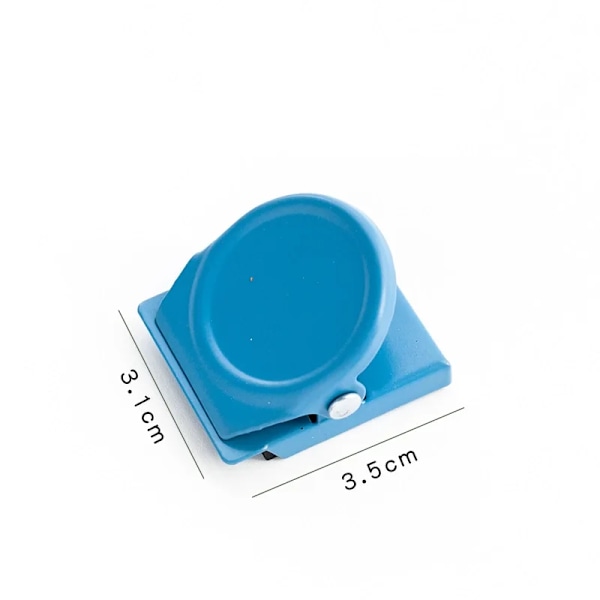 1:a Mini Magnetklämma Multifärg Magnetisk Pappersklämma För Kylskåp Fil Index Foto Memo Kontor Skola A7127 Light Blue