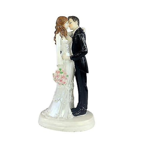 Bryllup Brud Brudgom Resin Ornament Staty Kake Topper Bryllupsdekorasjon Sta style 1