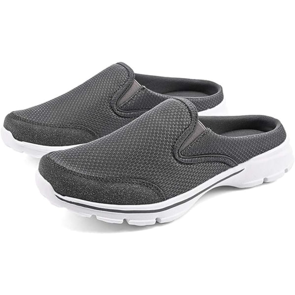 Herr Open Back Sneaker Clogs Knit Mules Skor Lättvikts andas tofflor