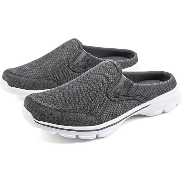 Herre Open Back Sneaker Clogs Strikkede Mules Sko Lette Åndbare Slippers