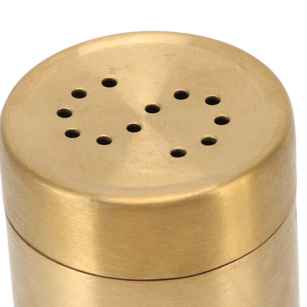 Guld krydderiglas i rustfrit stål, rustfrit, skruelåg, krydderiglas til salt, sukker, peber, paprika