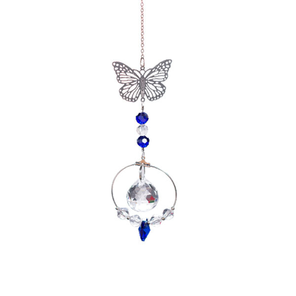 Crystal Ball Prism Rainbow Maker Hanging Butterfly Decor-FY-
