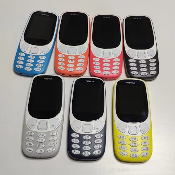 Ny 3310 Telefon - Enkel Bartelefon För Seniorer Dubbla SIM Stora Tecken 2.4 Tum Black