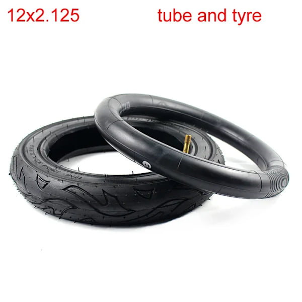 12x2.125 (57-203) Däck 12\" Cykel Cykel Scooter Barnvagnsdäck Innerslang 12*2.125 E-cykel Elscooter Däck inner tube