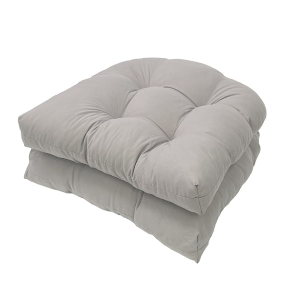 Utesofa Puter Sett med 2, Utemøbler Gulvputer NAVY-X42- GRAY