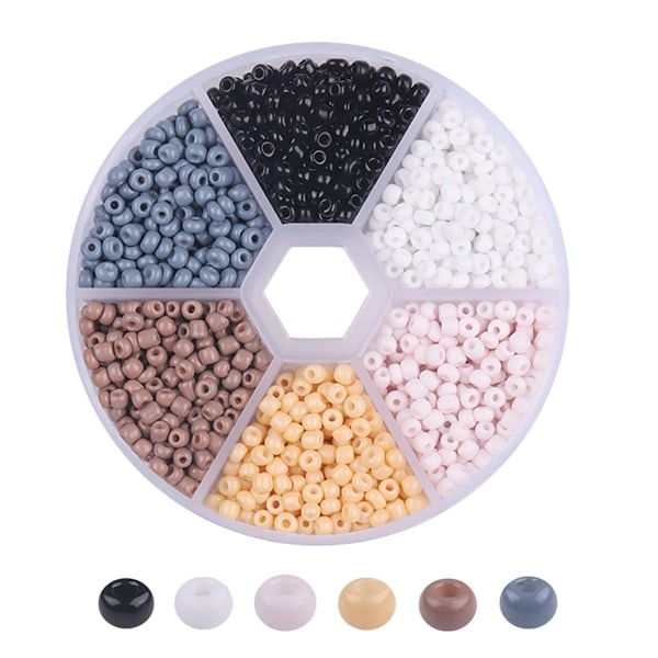 Laatikkosetti 2 mm 3 mm berlock tšekkiläiset lasihelmi DIY rannekoru kaulakoru pyöreät helmet korujen valmistussarja DIY korvakoru kaulakoru style3