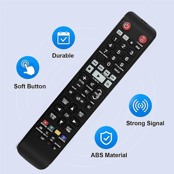 Ersättningsfjernkontroll AK59-00176A for Samsung Blu-ray-spiller BD-H8500 BDH8900A/XY BD-H8500A/XY BD-H8900A/XY