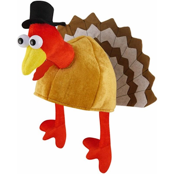 Thanksgiving Partyhat Julkjole Tilbehør Thanksgiving-Snot Hoved Kalkunhat