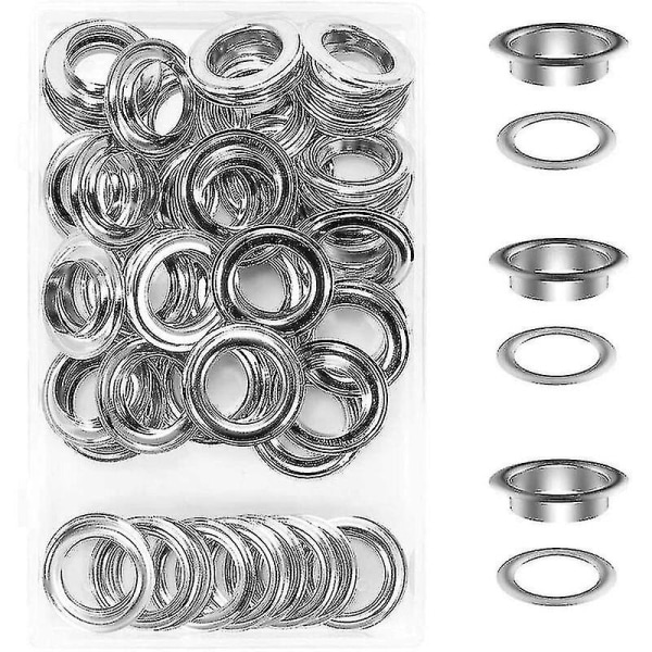 50 Öglett Grommet Set 20mm Öglett Öglett Kit För Canvas Tarp Reparation Tält