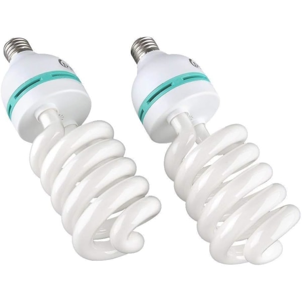 Set of 2 x 135W E27 Daylight Photography Bulb for Photo Studio Video Daylight Bulb 220V 5500K (2pcs)