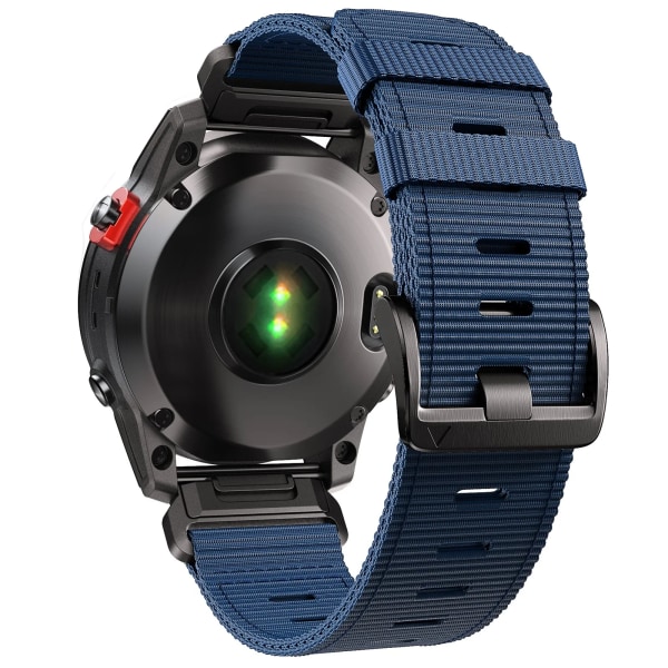 22 26 mm Nylon Militär rem För GARMIN FENIX7 7X PRO 6 6X Mjuk slitstark remkropp För 965 Instinktiv ersättningsrem Dark blue