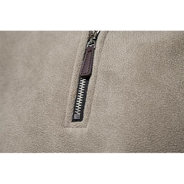 Herrtröja Fleecejacka Herr, 1/4 Zip Pullover, Höstmode Stativ Krag Vinter Varm tröja Casual