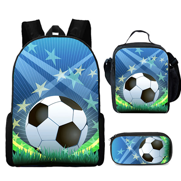 Fotballmåltid väska pennlåda student ryggsäck fotboll case Football Football Football backpack