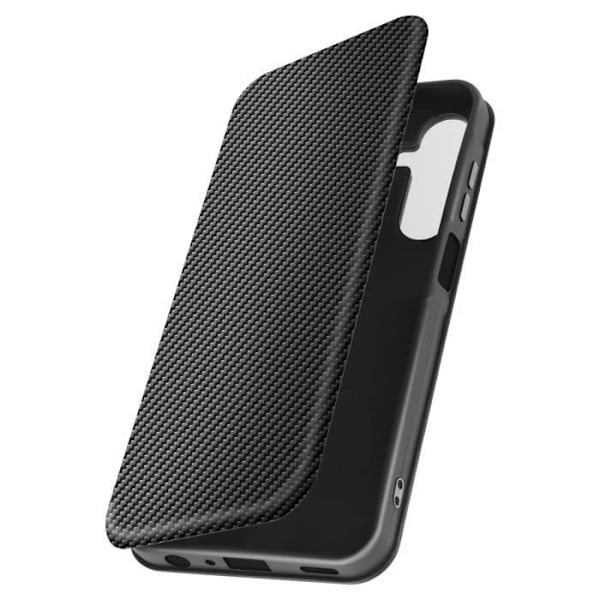 Etui til Samsung Galaxy A25 5G Carbon Fiber Flip Kort Holder Carbon