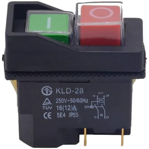 Waterproof Magnetic Switch, MoreChioce 4-Pin On/Off Push Button Start Stop Switch Machine Accessories 250V 16A, Sunny-FY-