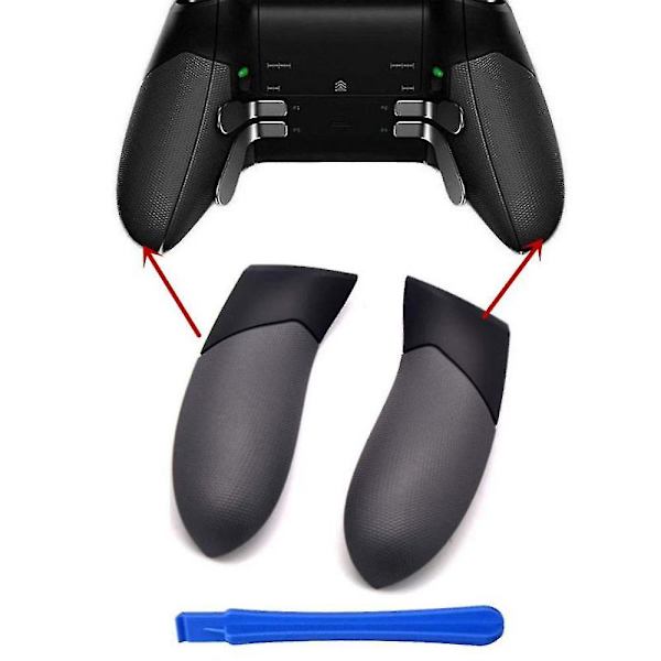1 Pari Vaihdettavaa Ohjainta Kumitettu Kahva Takaosan Kahvat Xbox One Elite -ohjaimelle Oikealle Ja Vasemmalle