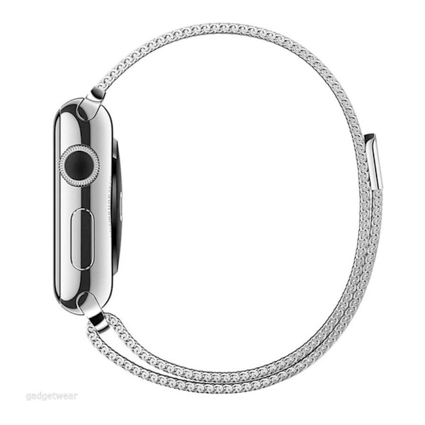 Mordely Milanese Loop Metall Armband Apple Watch /44/45/49 mm Silver Silver Silver