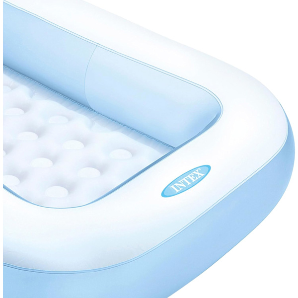 Sommar-Simning-Rektangulär Uppblåsbar Pool Blå Vuxna Barn Vatten Semester Party Leksak - 166 x 100 x 25 cm -PO-