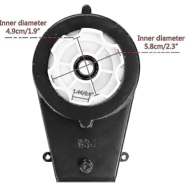 2 stk. 12V 550-30000rpm Elbil Motor Gearbox Reservedele