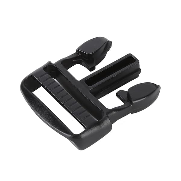 5 Pcs Quick Release Buckle Plastic Double Adjustable Strap Buckles Replacement DIY Craft for Backpack Black For 38mm Width Strap-FY-