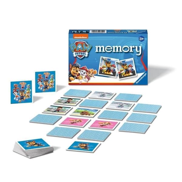Paw Patrol Memory®, Classic Educational Game, Memory Game, Ravensburger, From 3 years{YDE}-FY-