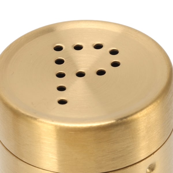 Gull krydderglass i rustfritt stål, rustfritt, skrulokk, krydderglass for salt, sukker, pepper, paprika
