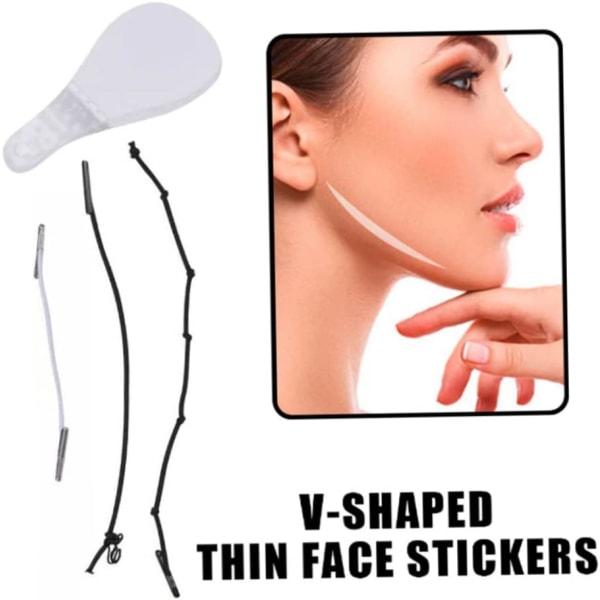 Face Lifting Osynlig, Face Lift Tape Tunn Face V Chin Lifting Patches Dra åt Skin Stickers Ansiktslyftverktyg 40 st.