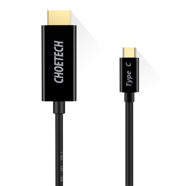 Typ C Thunderbolt 3 USB C til HDMI 4K/30Hz-kabel (10ft/3m) til MacBook Pro iMac Chromebook Pixel Dell XPS-serien Samsung Galaxy Note 20/10/9 sort