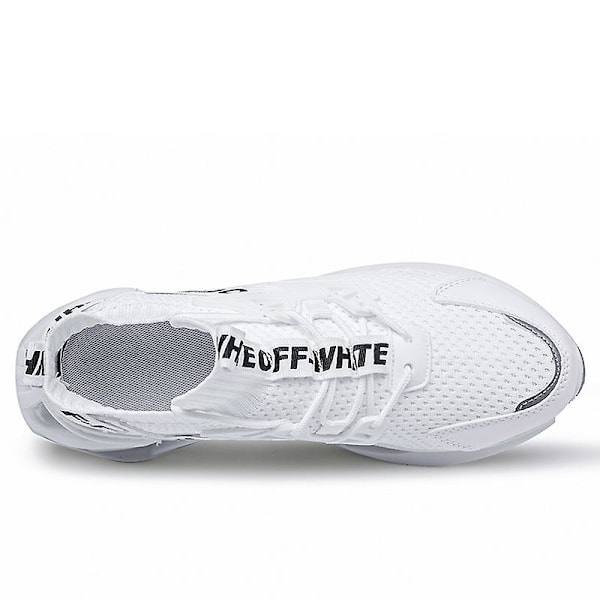 Herrsneakers Andas løpesko Sklisikre sportssko 8811 Hvit White 43