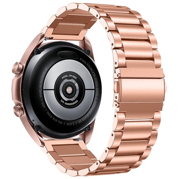 20 mm Quick Release urrem til Garmin Vivomove Luxe/Garminmove Luxe ur med foldespænde Pink g Pink gold Style I Other Smartwatch Model