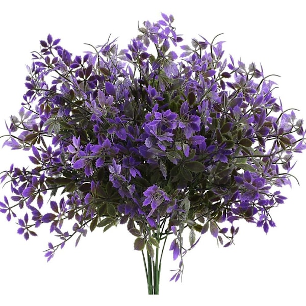 4 stk kunstige buske blomster udendørs kunstige blomster korte