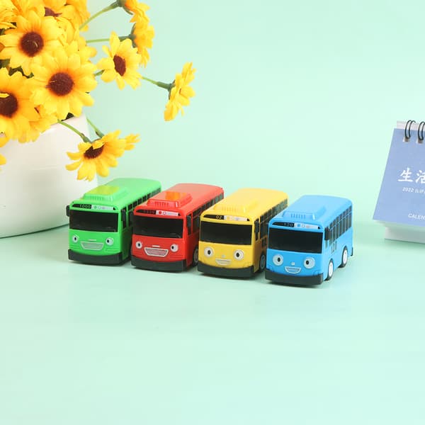4st Tayo The Little Bus Tecknad Pull Back Set-FY- S