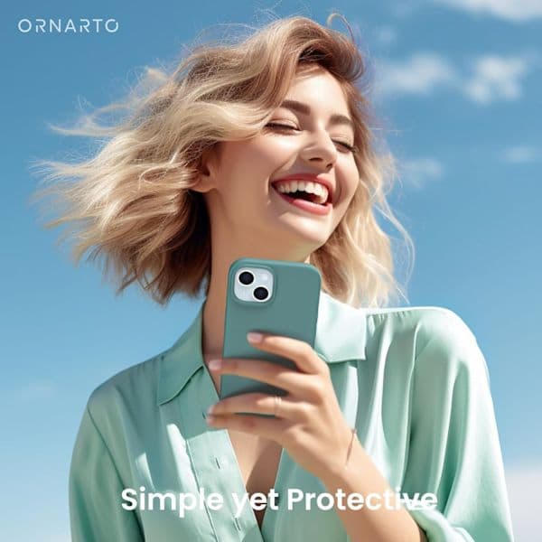 Slankt blødt silikonecover til iPhone 15 6.1\" - Fuld beskyttelse i turkis-FY-