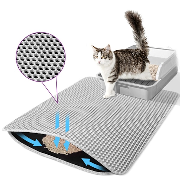 INF Kattsandsmatta Kattlådsmatta Grå
