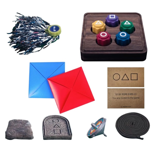 Squid Game 2 2025 Gonggi Gong-gi Jacks Squid Game Koreansk Traditionell Spelset Från Netflix-serien