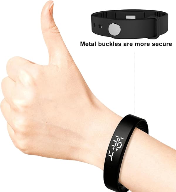 Fitness Tracker ilman älypuhelinta, ei Bluetoothia, ei sovellusta, USB-lataus, askelmittari, urheilukello unenseurannalla ja värisevällä herätyskellolla-FA-