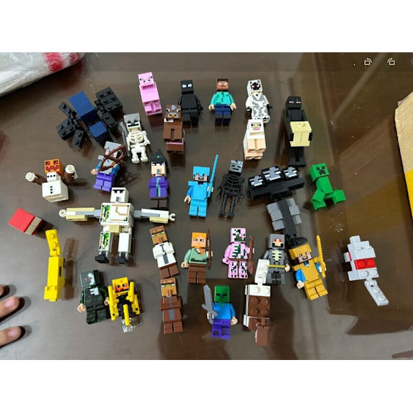 29-osainen Minecraft rakennuspalikkalelu hahmosetti [YDE]