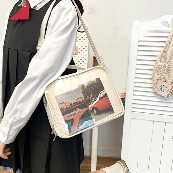 Monitoiminen Ita-reppu Crossbody-laukku Pin-näyttölaukku Syvä Sininen Deep Blue 0.33